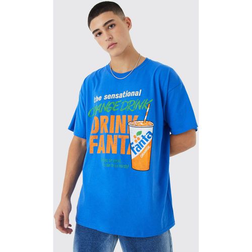 T-shirt oversize à imprimé Orange Fanta - Boohooman - Modalova