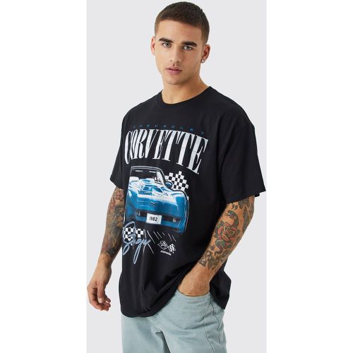 T-shirt oversize à imprimé Corvette - Boohooman - Modalova