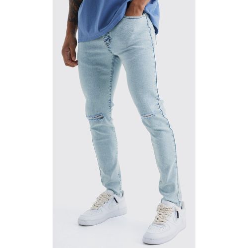 Jean skinny déchiré aux genoux - 28R - Boohooman - Modalova