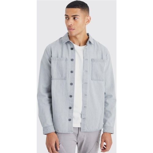 Surchemise en jean à manches longues - S - Boohooman - Modalova