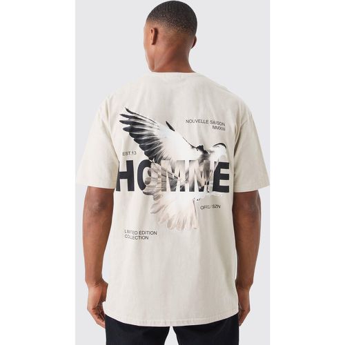 T-shirt à imprimé colombe - Boohooman - Modalova