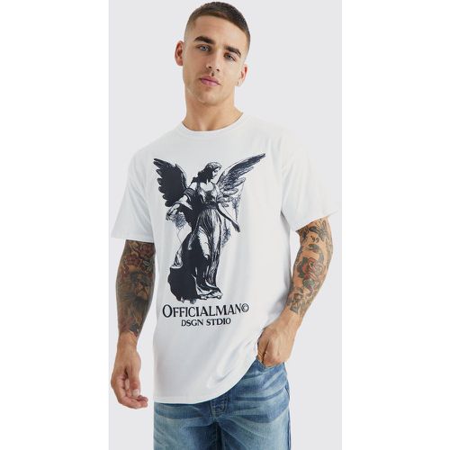 T-shirt oversize imprimé Renaissance - Boohooman - Modalova