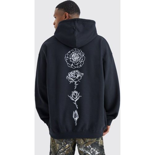 Sweat à capuche oversize imprimé rose - L - Boohooman - Modalova