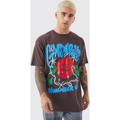T-shirt oversize Guns N Roses - Boohooman - Modalova