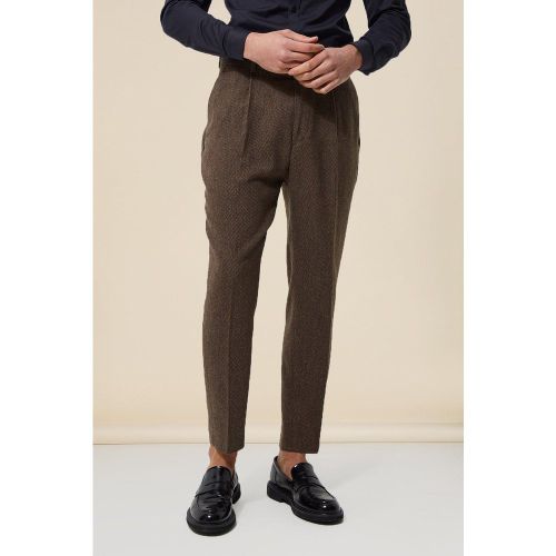 Pantalon de costume fuselé à chevrons - 28 - Boohooman - Modalova