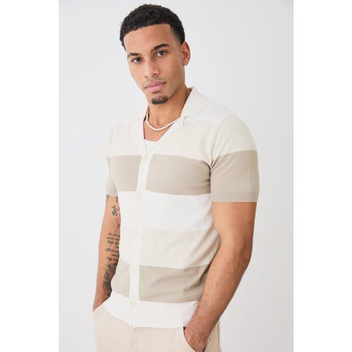 Chemise rayée à manches courtes - L - Boohooman - Modalova