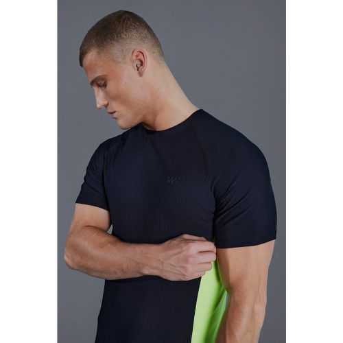 T-shirt color block - MAN Active - L - Boohooman - Modalova