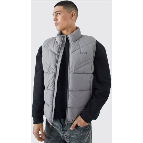 Veste sans manches à col cheminée - MAN - S - Boohooman - Modalova