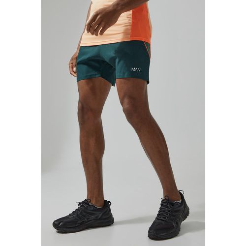 Short de sport en mesh color block - MAN Active - L - Boohooman - Modalova