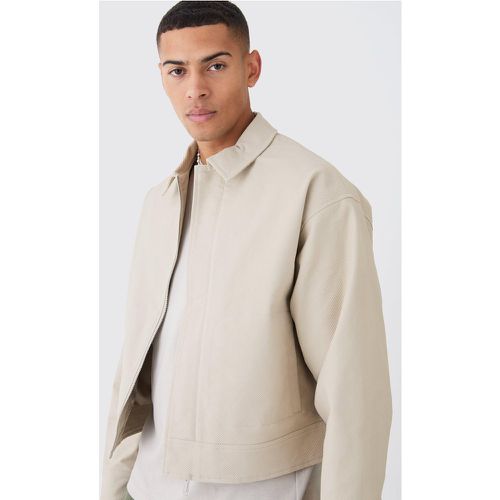 Veste Harrington oversize côtelée - XS - Boohooman - Modalova