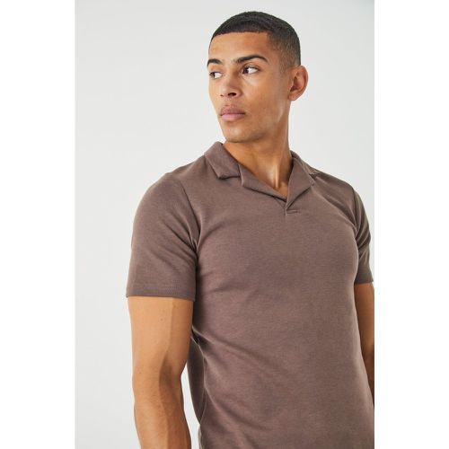 Polo cintré à surpiqûres - XL - Boohooman - Modalova