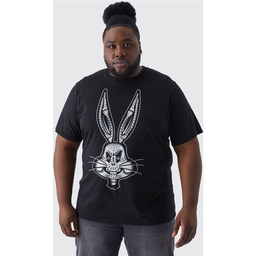 Grande taille - T-shirt à imprimé Bugs Bunny - Boohooman - Modalova