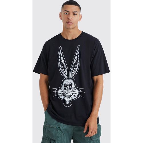 T-shirt oversize imprimé Bugs Bunny - Boohooman - Modalova
