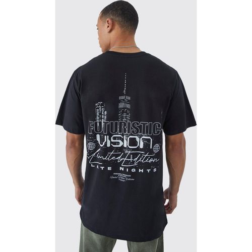 Tall - T-shirt long imprimé - Boohooman - Modalova
