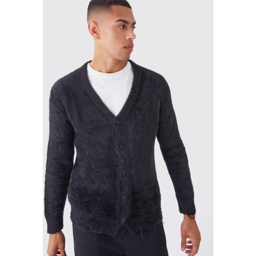 Cardigan oversize déchiré - L - Boohooman - Modalova