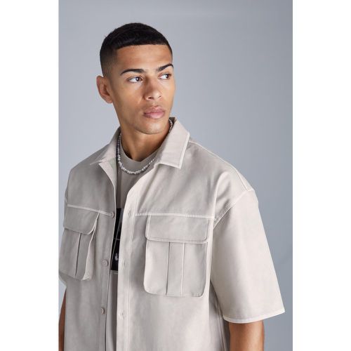 Chemise oversize délavée - XS - Boohooman - Modalova