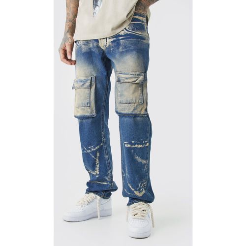 Tall - Jean large délavé - 30 - Boohooman - Modalova