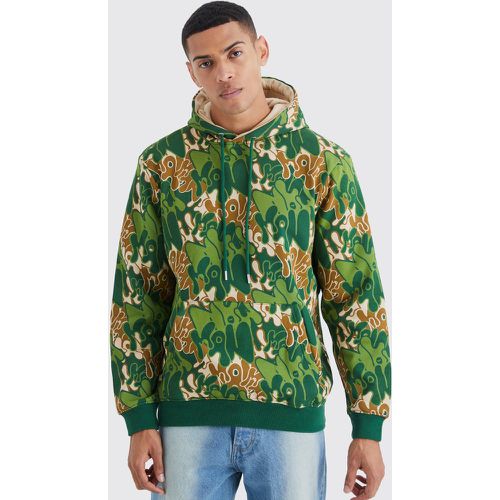 Sweat à capuche à imprimé camouflage - MAN - M - Boohooman - Modalova