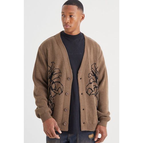 Cardigan oversize fleuri - M - Boohooman - Modalova