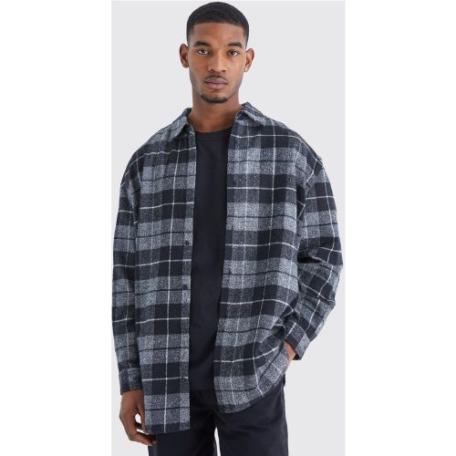 Tall - Surchemise oversize à carreaux - L - Boohooman - Modalova