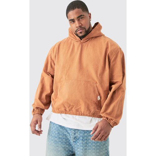 Grande taille - Sweat à capuche surteint en jean homme - XXL - Boohooman - Modalova