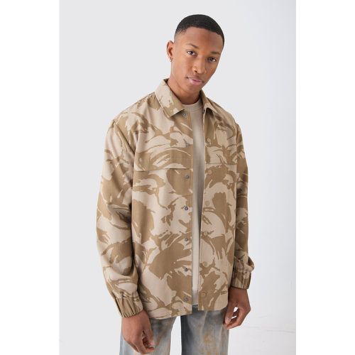 Surchemise à manches longues et imprimé camouflage - L - Boohooman - Modalova