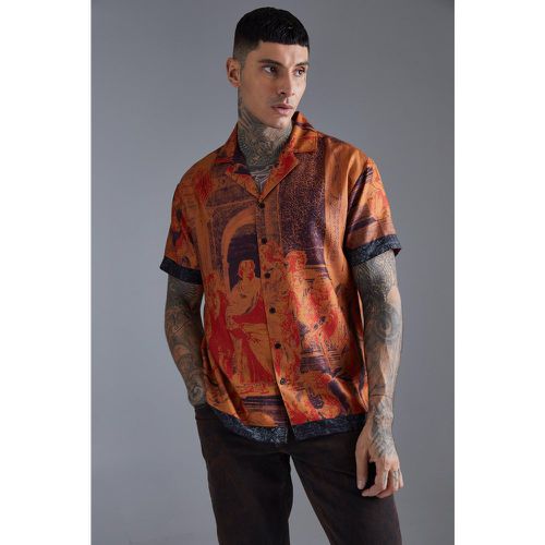 Chemise oversize à manches courtes et imprimé - M - Boohooman - Modalova