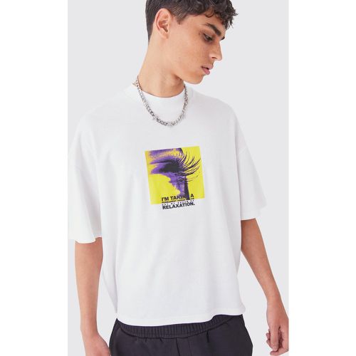 T-shirt oversize imprimé - Boohooman - Modalova
