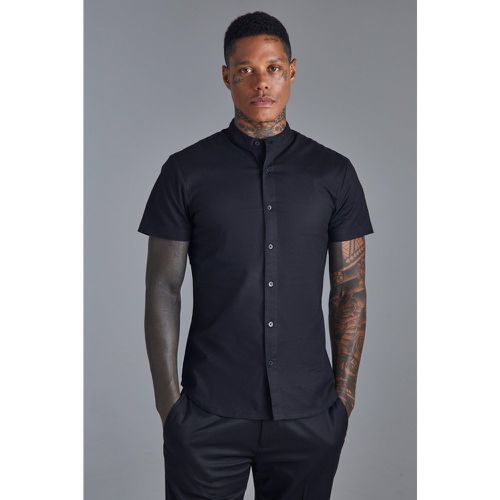 Chemise moulante à manches courtes - XS - Boohooman - Modalova