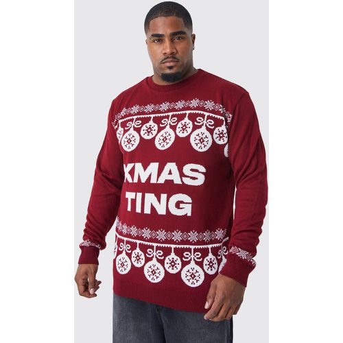 Grande taille - Pull de Noël - XXXXL - Boohooman - Modalova