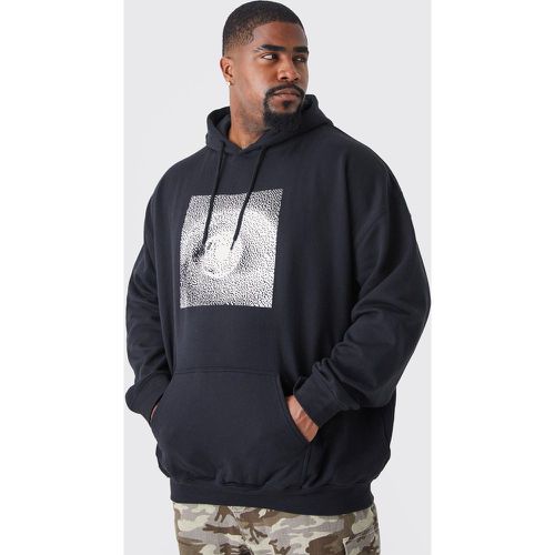 Grande taille - Sweat à capuche oversize imprimé œil - XXL - Boohooman - Modalova