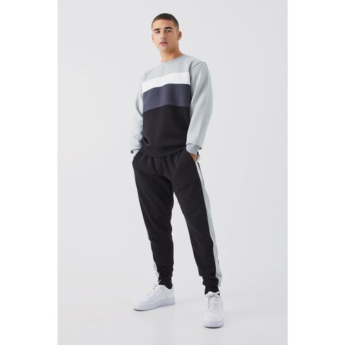 Survêtement color block - Boohooman - Modalova