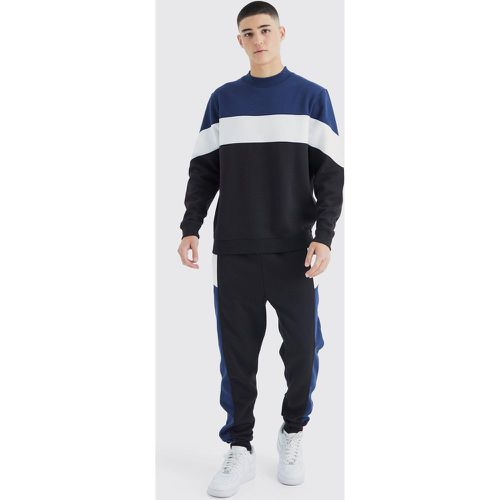 Survêtement color block - L - Boohooman - Modalova