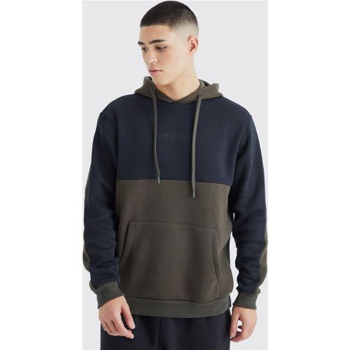 Sweat à capuche color block - Official homme - L - Boohooman - Modalova