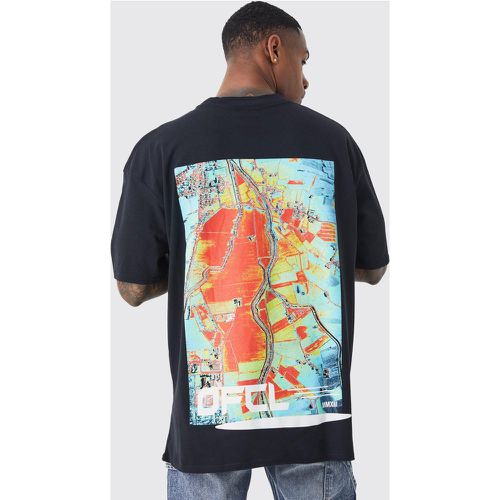 T-shirt oversize imprimé - Ofcl - M - Boohooman - Modalova