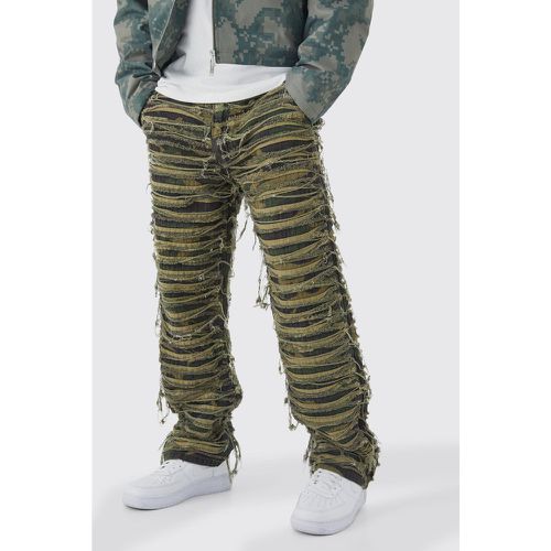 Pantalon large à imprimé camouflage - 30 - Boohooman - Modalova