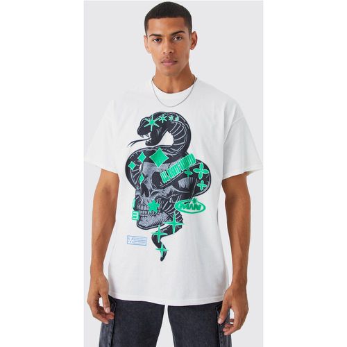 T-shirt oversize imprimé serpent - Boohooman - Modalova