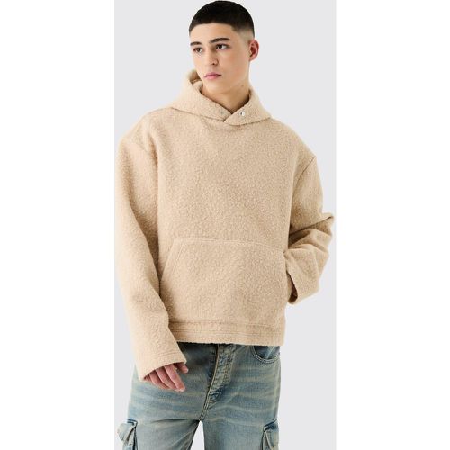 Sweat à capuche oversize en polaire homme - S - Boohooman - Modalova