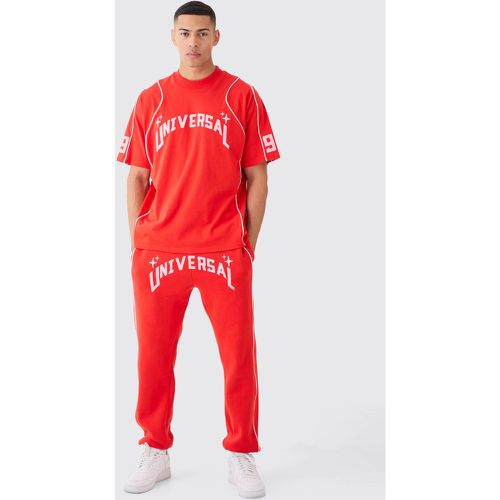 Ensemble oversize à col montant avec t-shirt et jogging - L - Boohooman - Modalova