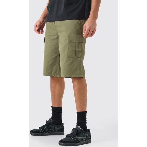 Short cargo large à taille élastiquée - M - Boohooman - Modalova