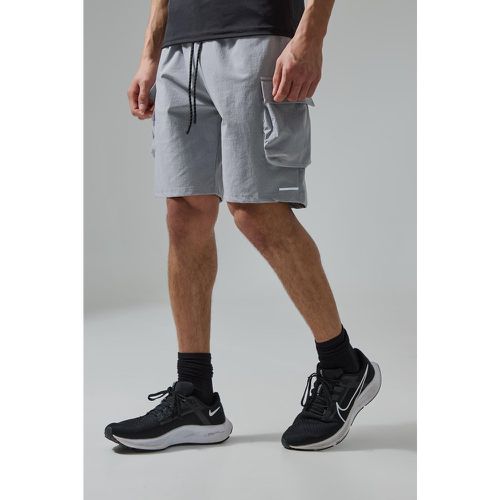 Short cargo à imprimé réfléchissant - MAN Active - L - Boohooman - Modalova