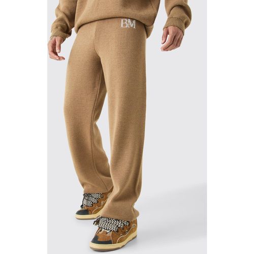 Pantalon large en maille - S - Boohooman - Modalova