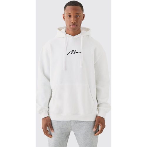 Sweat à capuche oversize à logo - MAN homme - S - Boohooman - Modalova