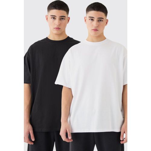 Lot de 2 t-shirts oversize - M - Boohooman - Modalova