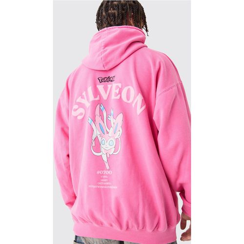 Sweat à capuche oversize surteint à imprimé Pokémon homme - M - Boohooman - Modalova