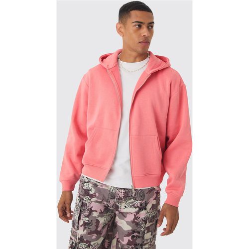 Sweat à capuche oversize zippé - M - Boohooman - Modalova