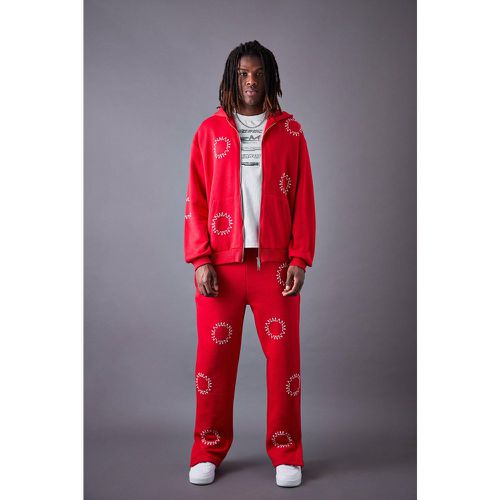 Survêtement oversize zippé - MAN - L - Boohooman - Modalova