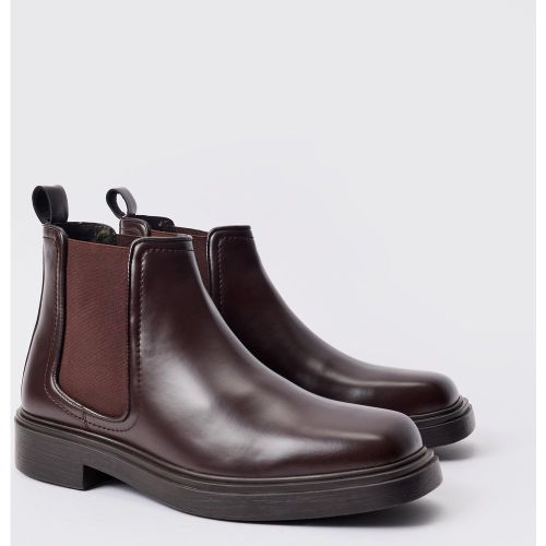 Bottines Chelsea à bouts carrés - 44 - Boohooman - Modalova