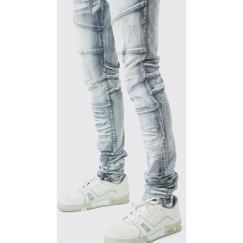 Tall - Jean skinny déchiré - 36 - Boohooman - Modalova