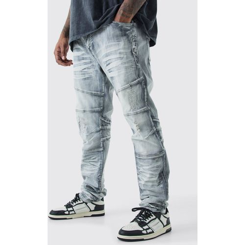 Grande taille - Jean skinny déchiré - 38 - Boohooman - Modalova